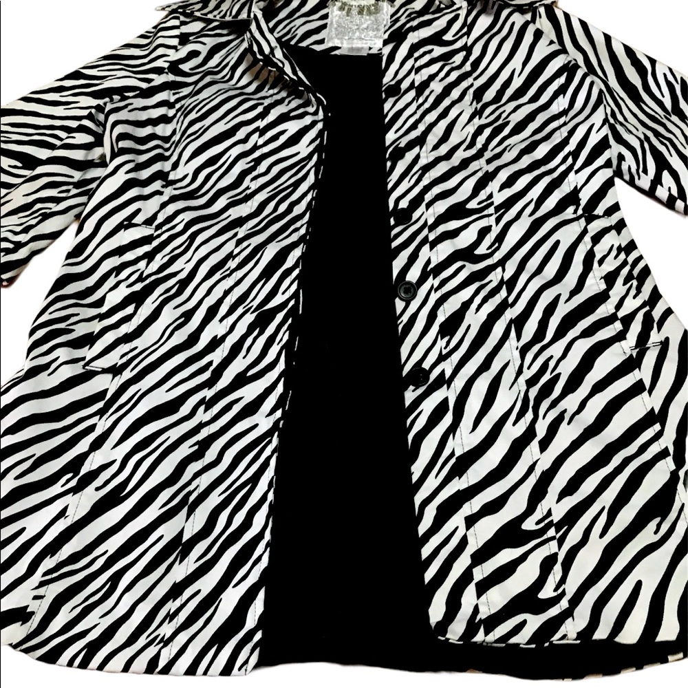 Wet Seal Zebra Print Petticoat Blazer
